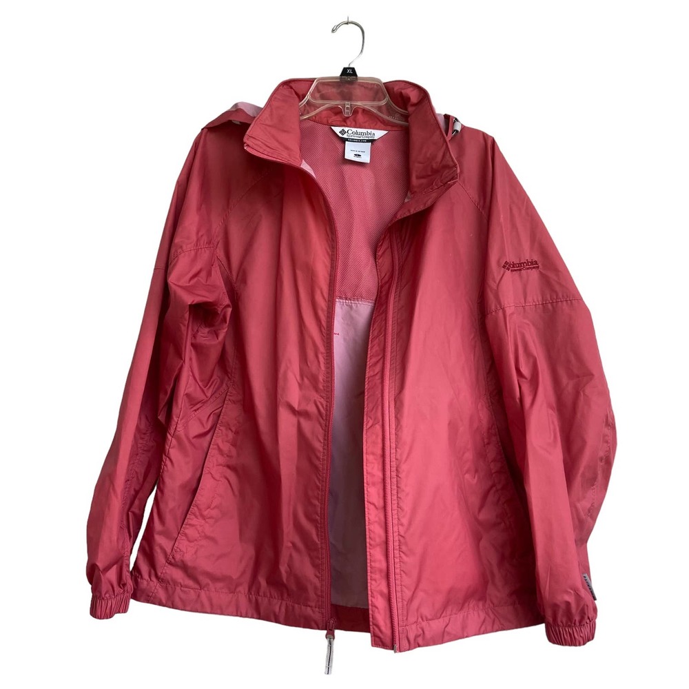 COLUBMIA Womens Jacket Large Windbreaker Raincoat  Packable